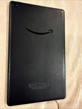 Amazon Black Tablet Back Cover with Amazon Smile Logo